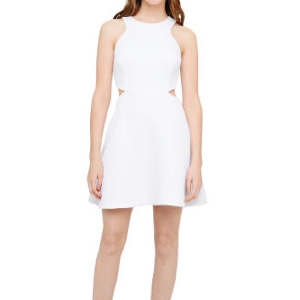 CLUB MONACO peach cut-out skater dress size 8